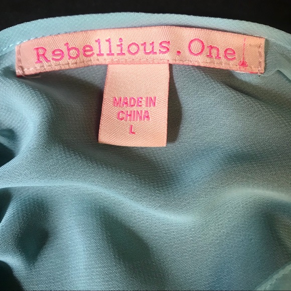 Rebellious One Sheer Tie-Dye Blouse - Picture 6 of 6